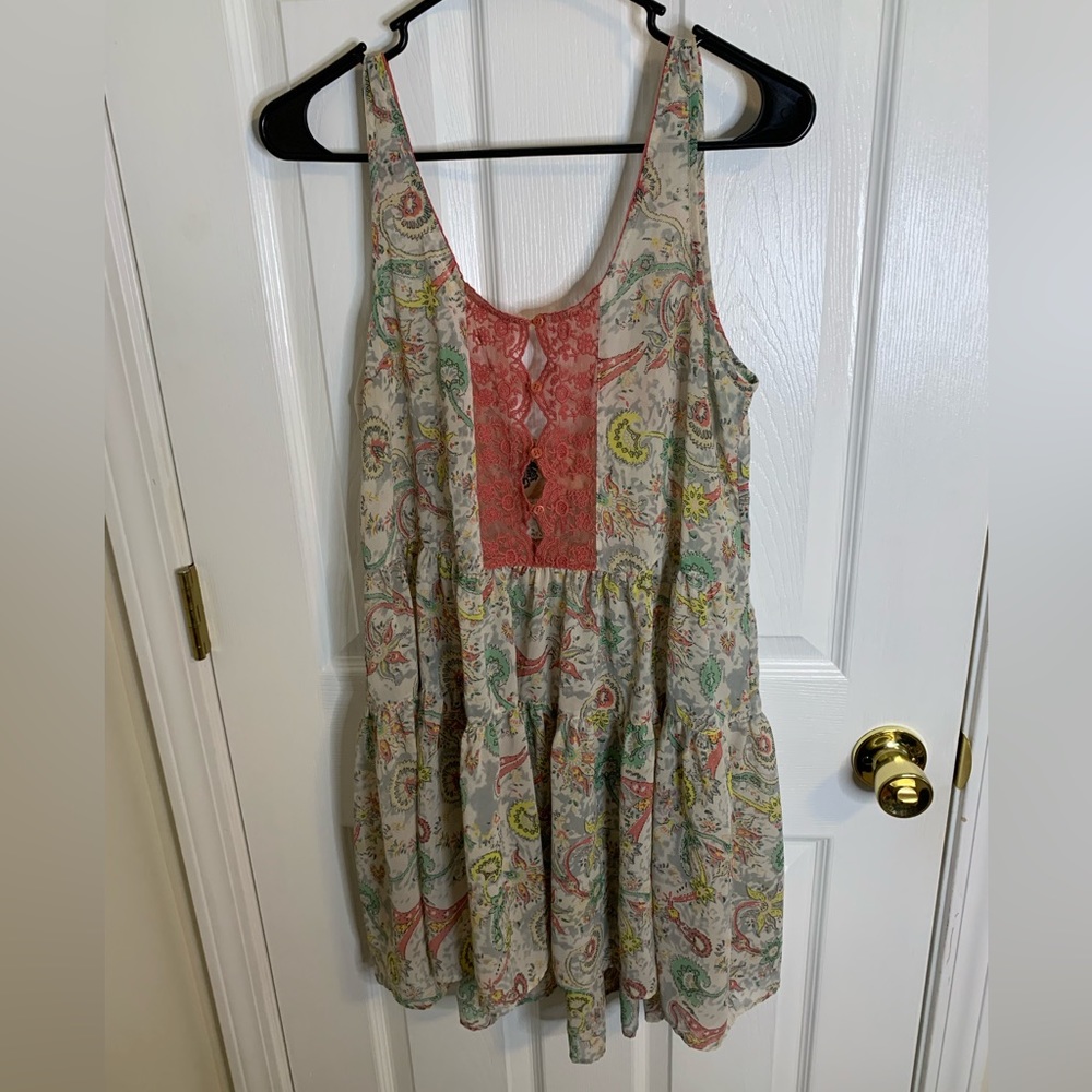 Anthropologie Fleur Wood Carina Paisley Chemise Mini Dress - Picture 2 of 7